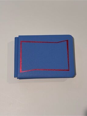 RETIRED JAZZY Creative Memories 5x7 Blue Album with Red Foil Trim